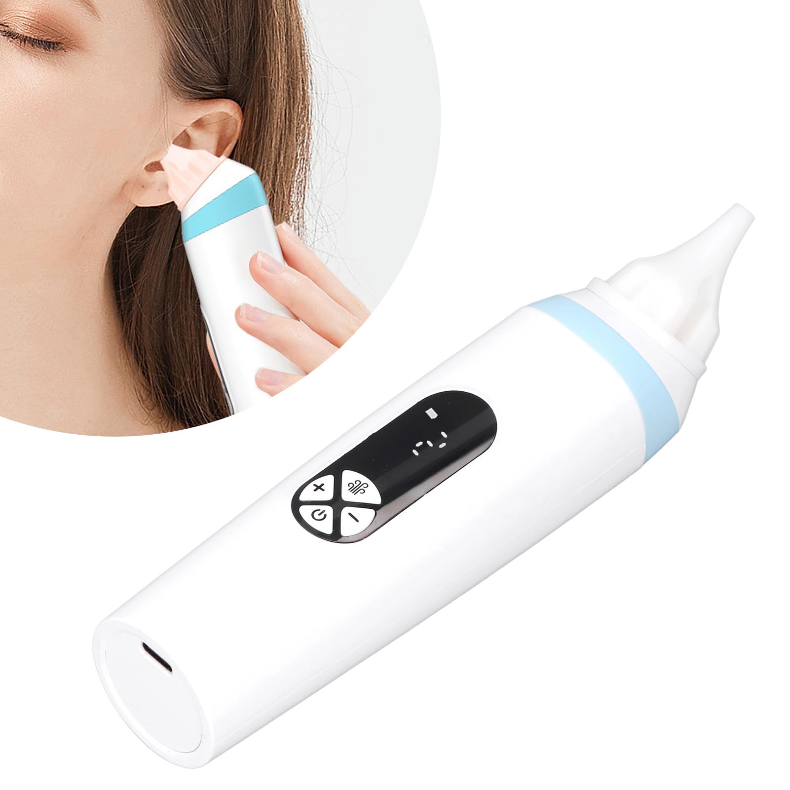 Sèche-oreilles électrique Portable, Sèche-oreille Réutilisable, Dispositif de Séchage D'oreille pour élimination de L'eau, pour les Nageurs, la Douche, les Sports Nautiques, le