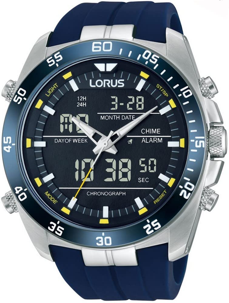 Lorus Men's Quartz Watch with Rubber Strap – RW617AX9