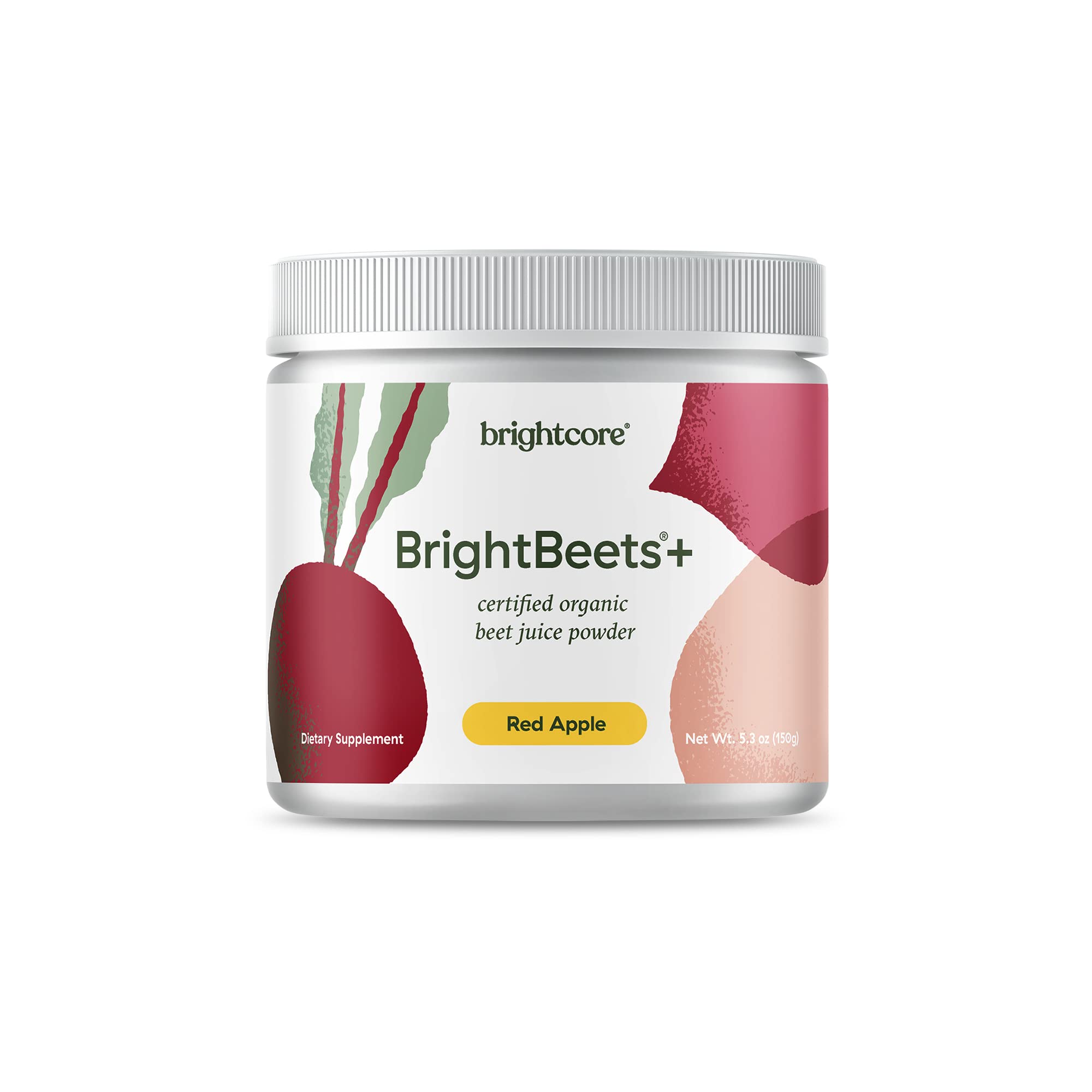Brightcore Nutrition - BrightBeets Beet Powder, Red Apple Flavor, 150 Grams, 30 Servings