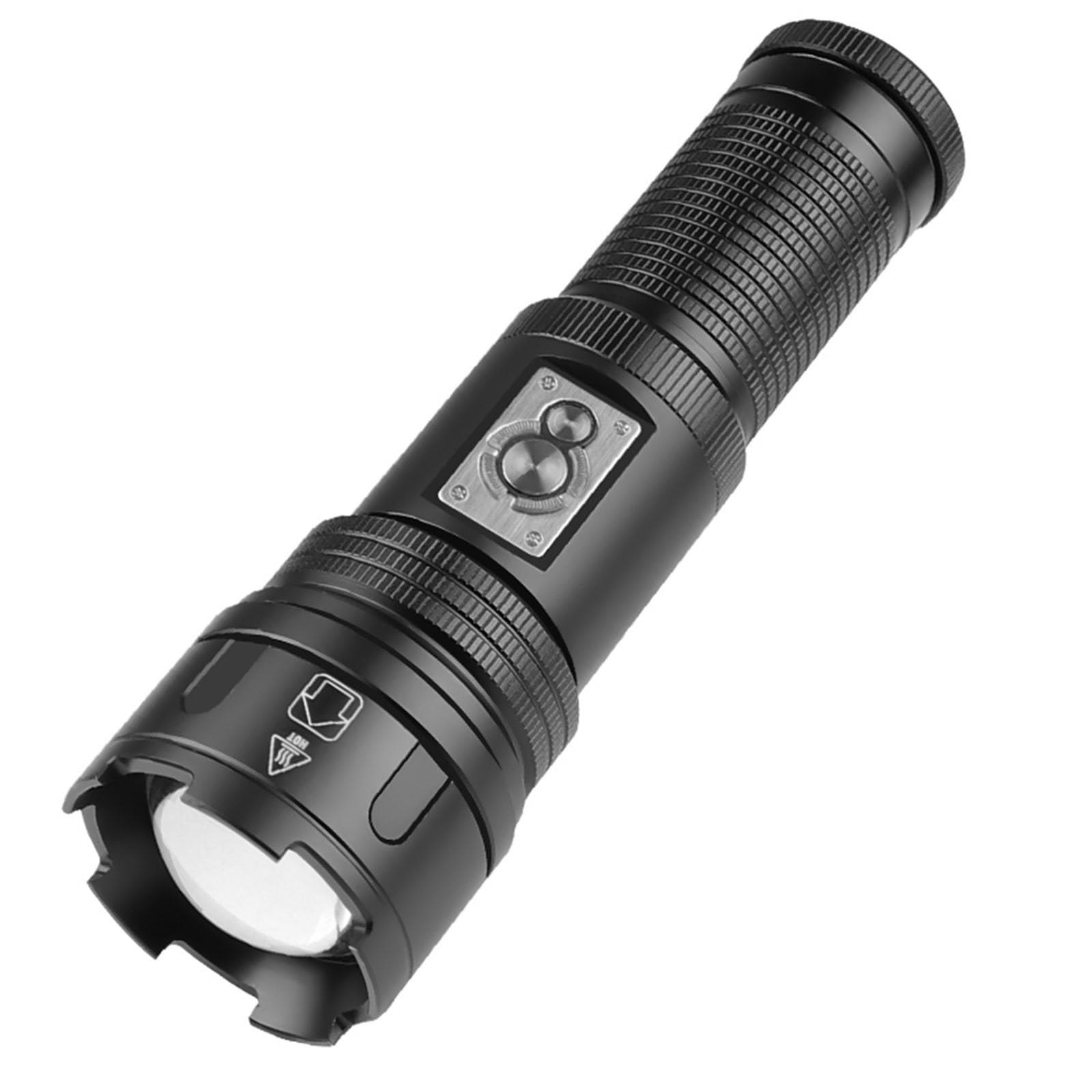Lampe de poche 30W LED+COB haute performance avec batterie 5000mAh et écrin en peau de vache