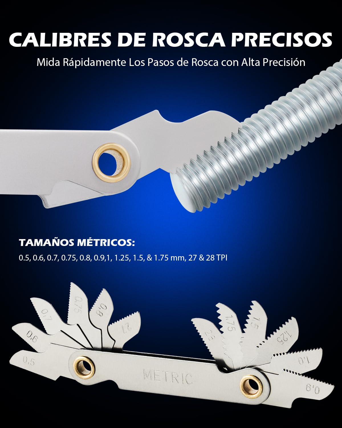 Orion Motor Tech Juego de Machos y Matrices de 40 Piezas, Tamaños Métricos | Kit de Herramientas para Mejorar el Hogar para Crear y Reparar Roscas | Juego de Herramientas Manuales con Llaves Métricas