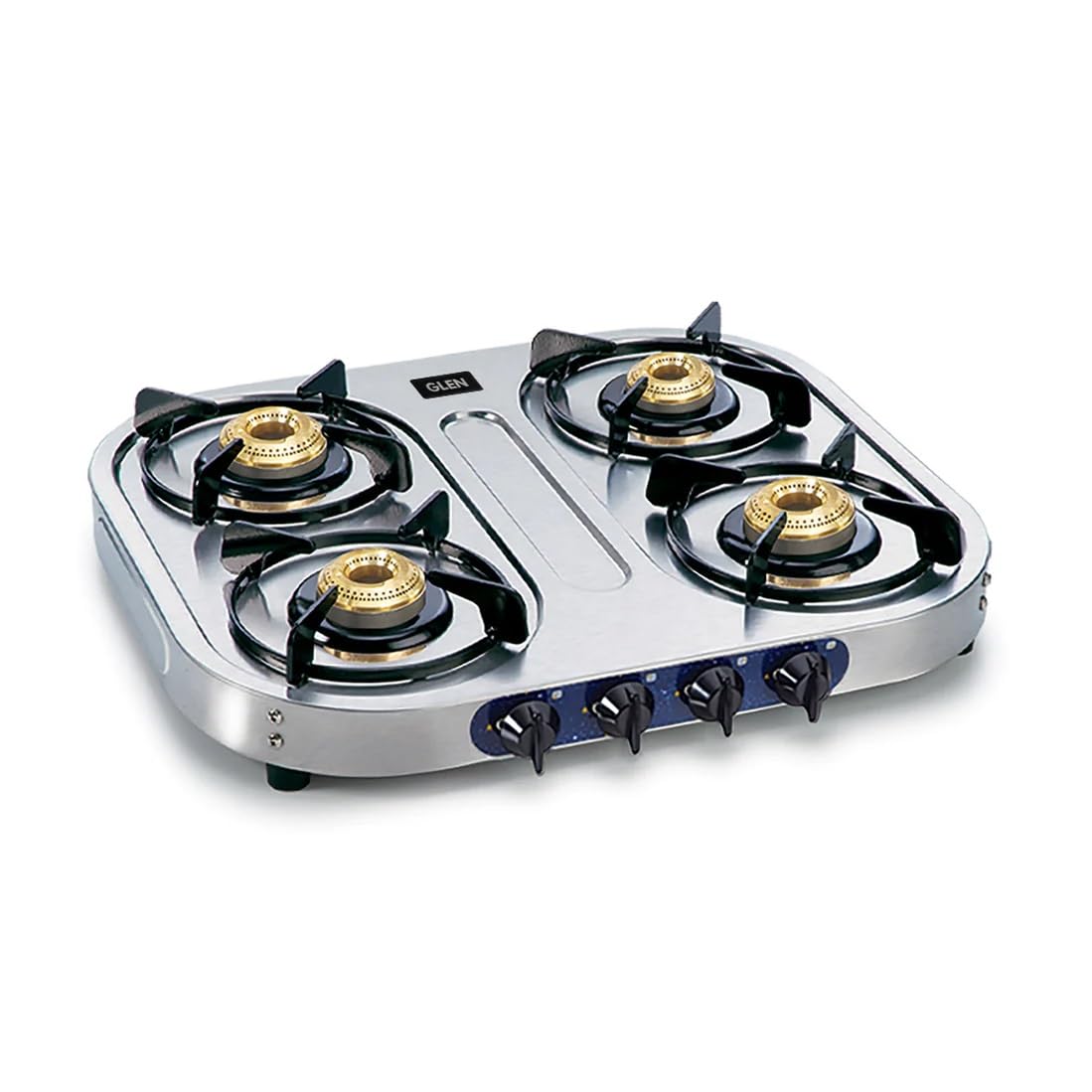 Glen 4 Burner Stainless Steel Gas Stove - Manual Ignition -1