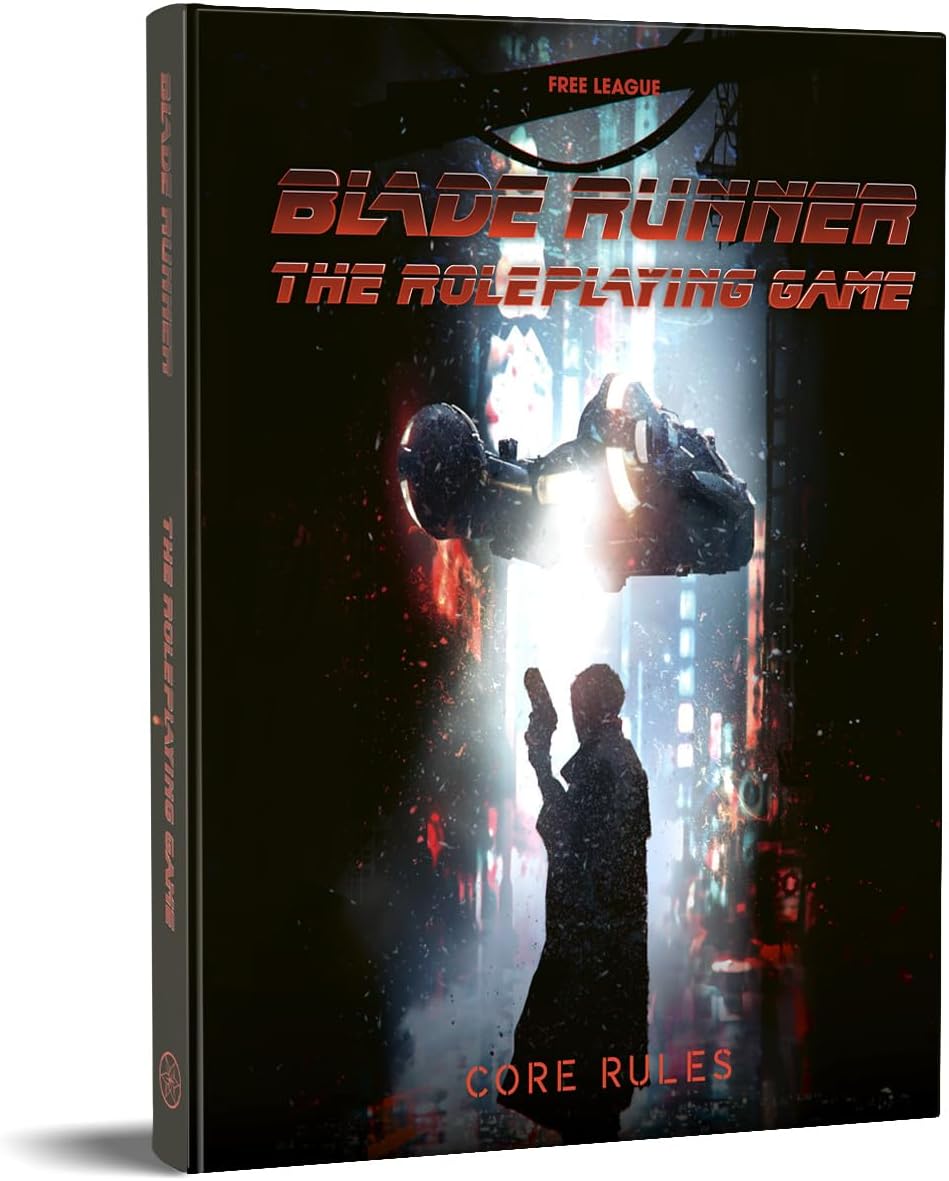 Free League Publishing Blade Runner Roleplaying Game Book for Fantasy Strategy Game, Adults, Family, Teens 16 Years and Up, SciFi RPG, Hardback