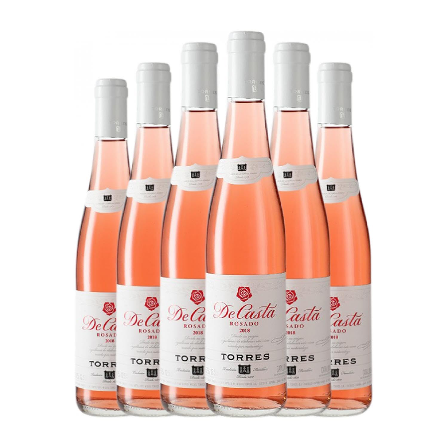 Torres Casta Rosat Penedès Media Botella 37 cl Vino rosado (Caja de 6 Media Botella de 37 cl)