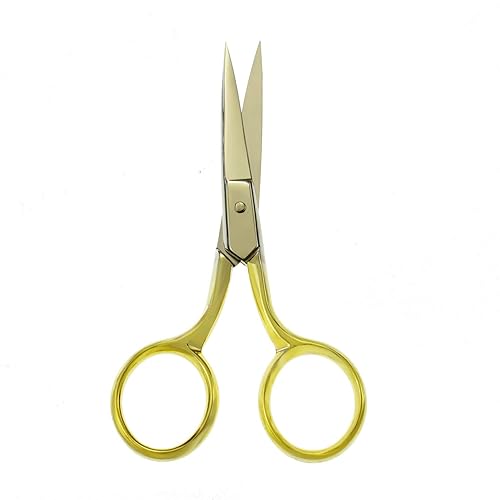 Miniatura 3 de Motanar Tijeras profesionales de aseo para cuidado personal, depilación facial y recorte de cejas de nariz y oreja, acero inoxidable, tijeras de