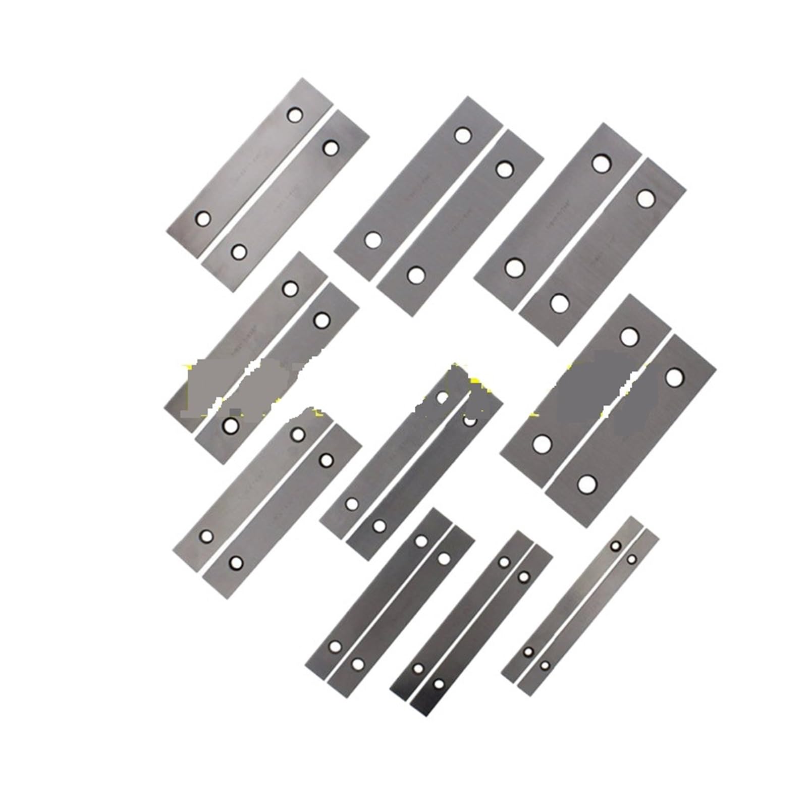 Bloques patrón paralelos Juego de 10 pares de barras paralelas de precisión de 1/8" x 6"