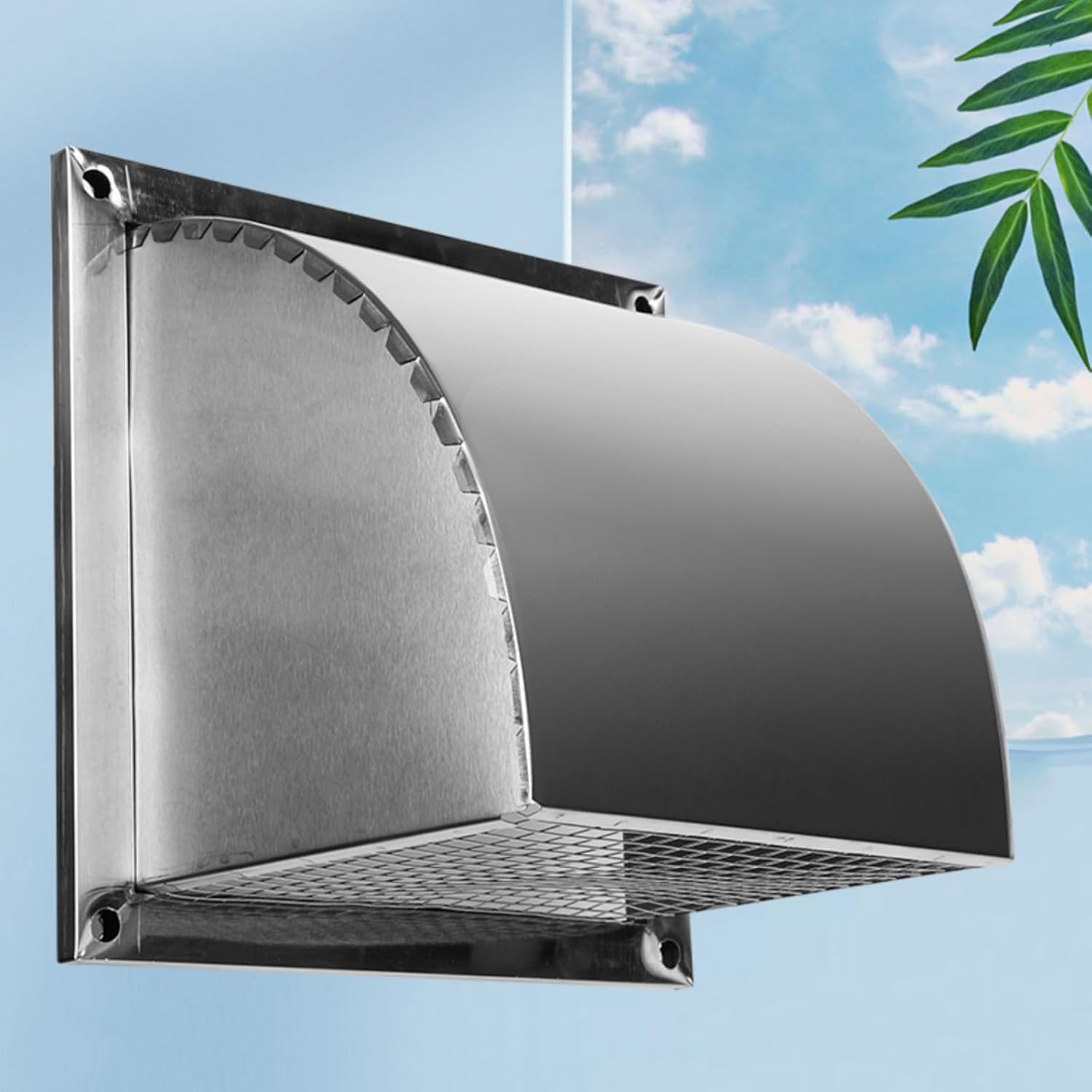 Generico Copertura per griglia di Ventilazione Esterna Resistente agli Agenti atmosferici con Protezione - Facile Installazione Anche per Aperture Irregolari, Soluzione di Ventilazione Durevole.