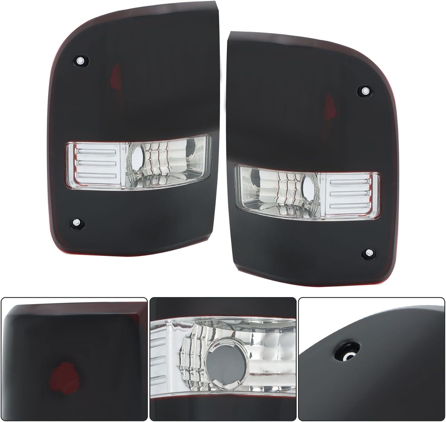 Silscvtt Left and Right Tail Light Replacement for Ranger 2001-2011 Brake Lamp Driver and Passenger Side FO2801156 FO281911
