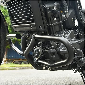 Motorcycle Stainless Steel Highway Crash Bars Engine Guard Bumper Side Frame Slider Protector Fuel Tank Falling Protection Bar for H-onda Rebel CMX 1100 CMX1100 Rebel1100 2021 2022 2023 Black