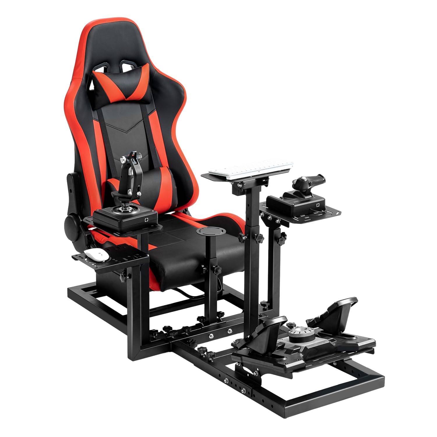 Dardoo G920 Flighting Simulator Cockpit Multifunctional fit for HOTAS Warthog, G Saitek, Logitech G923 T80,Thrustmaster T150,Only Wheel Stand Not Including Seat Wheel Pedal Handbrake Throttle Joystick