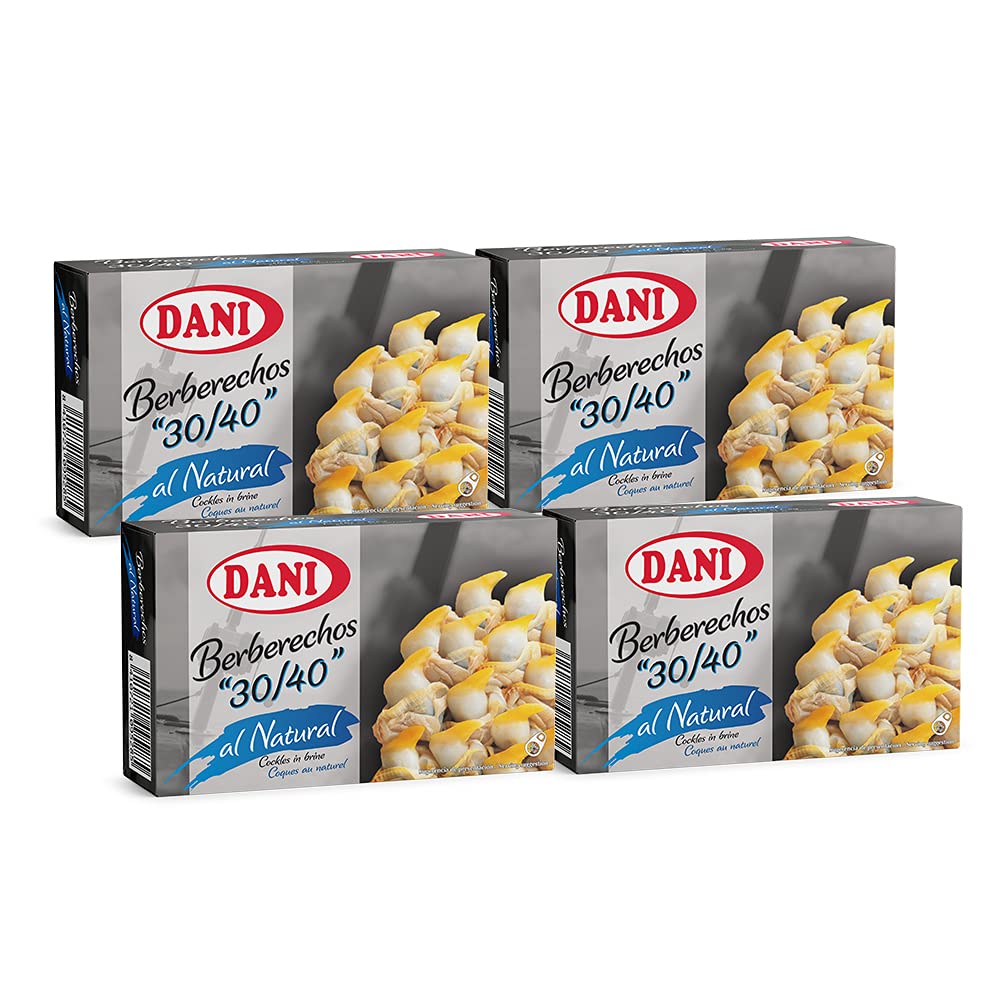 Dani Berberechos 30/40 al Natural Grandes Pack 4 x 111 gr
