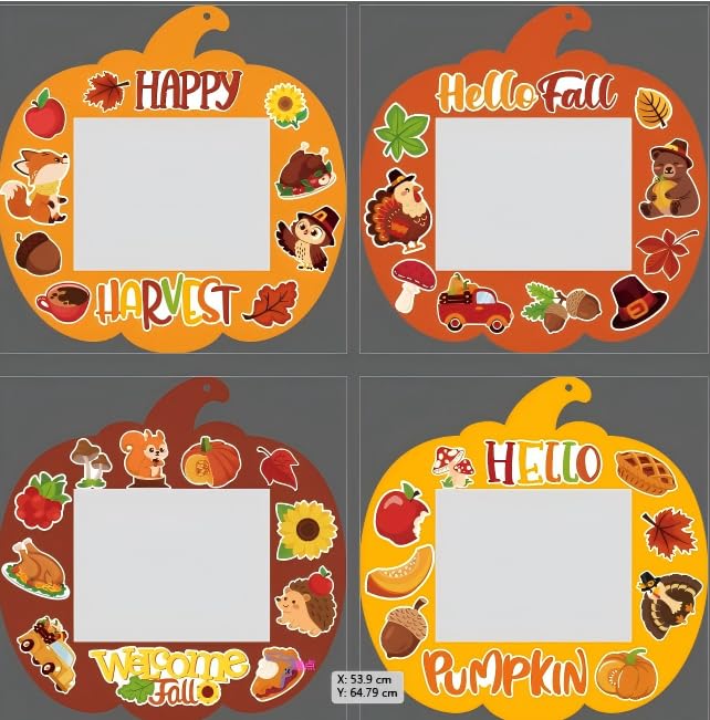Kits de cadres photo de Thanksgiving loisir créatif automne enfant