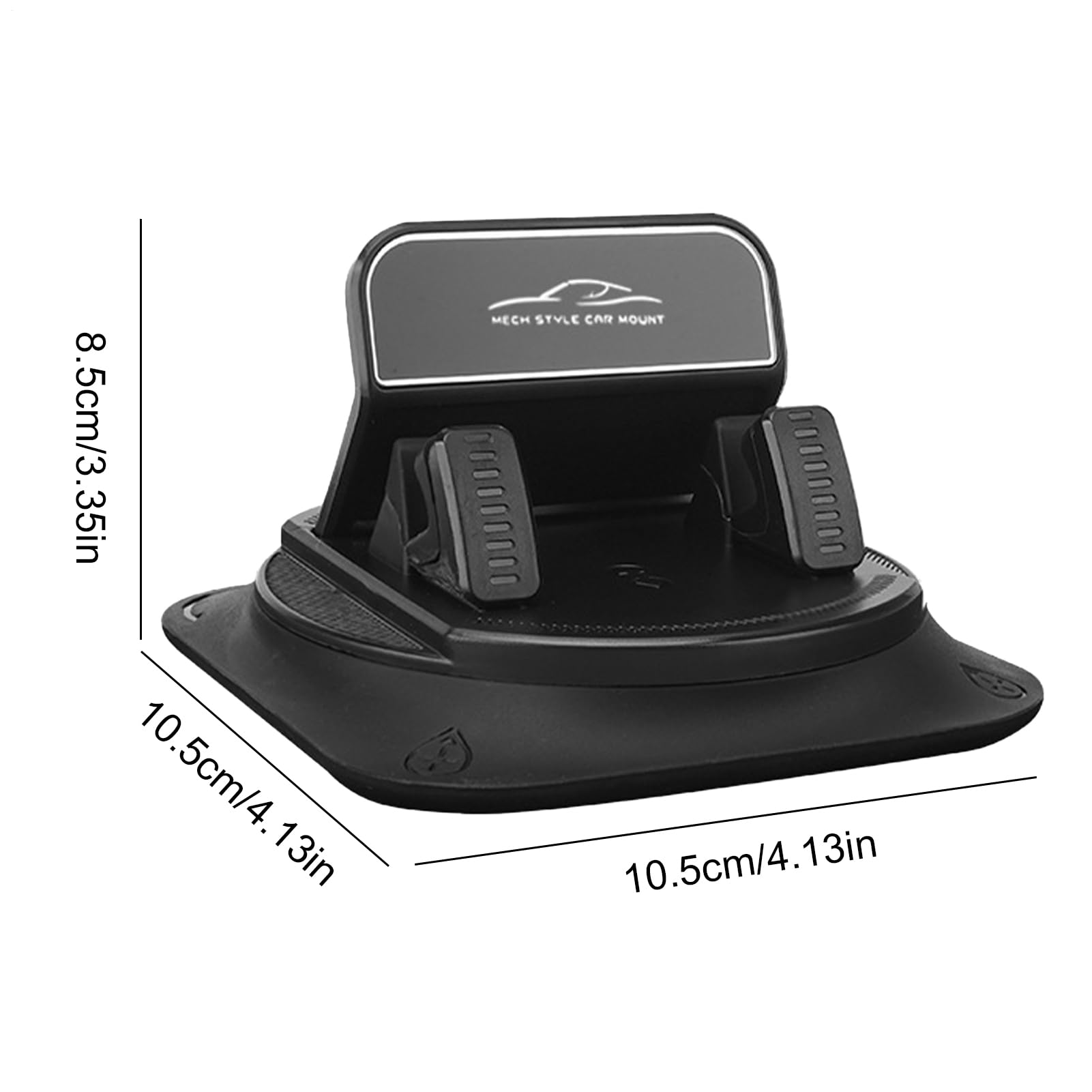Soporte de teléfono para salpicadero, Soporte de Silicona para teléfono Celular, Organizador automotriz, Herramienta Adhesiva Segura y compacta para Minivan, sedán, camioneta, 4.1 x 4.1 x