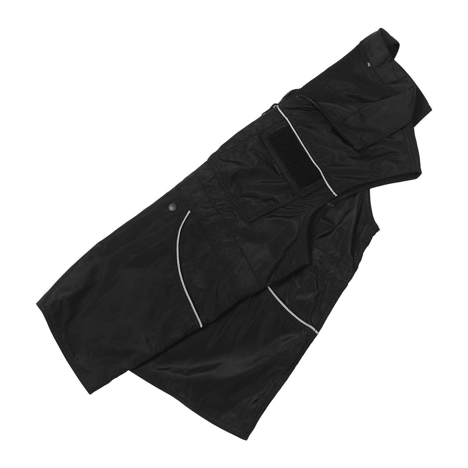 PACKOVE Chaleco de Entrenamiento para Perros, Chaleco para Adiestradores de Perros, Múltiples Bolsillos, Tiras Reflectantes, Poliéster, Talla 2XL, Negro