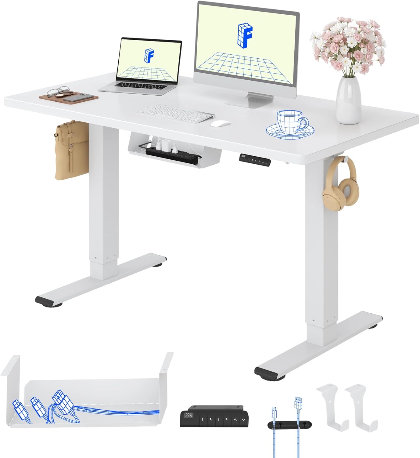 Elektrischer Schreibtisch 120x80