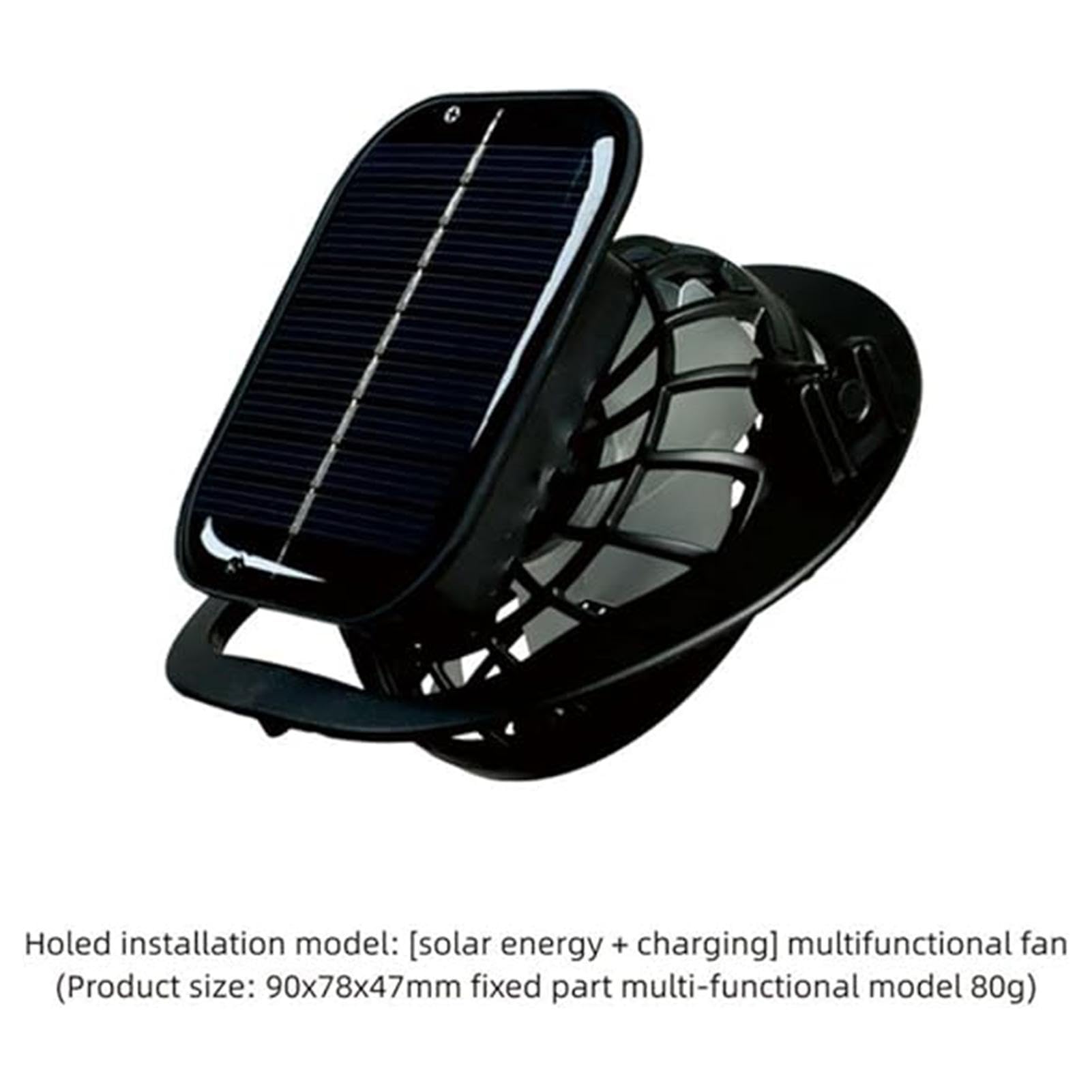 Hut mit eingebautem Ventilator, solarbetriebener Ventilatorhut - Sonnenhut mit breiter Krempe, 3 einstellbare Windgeschwindigkeiten,Solarkühlhut, atmungsaktiver Fischerhut, USB-Solaraufladung für Männ