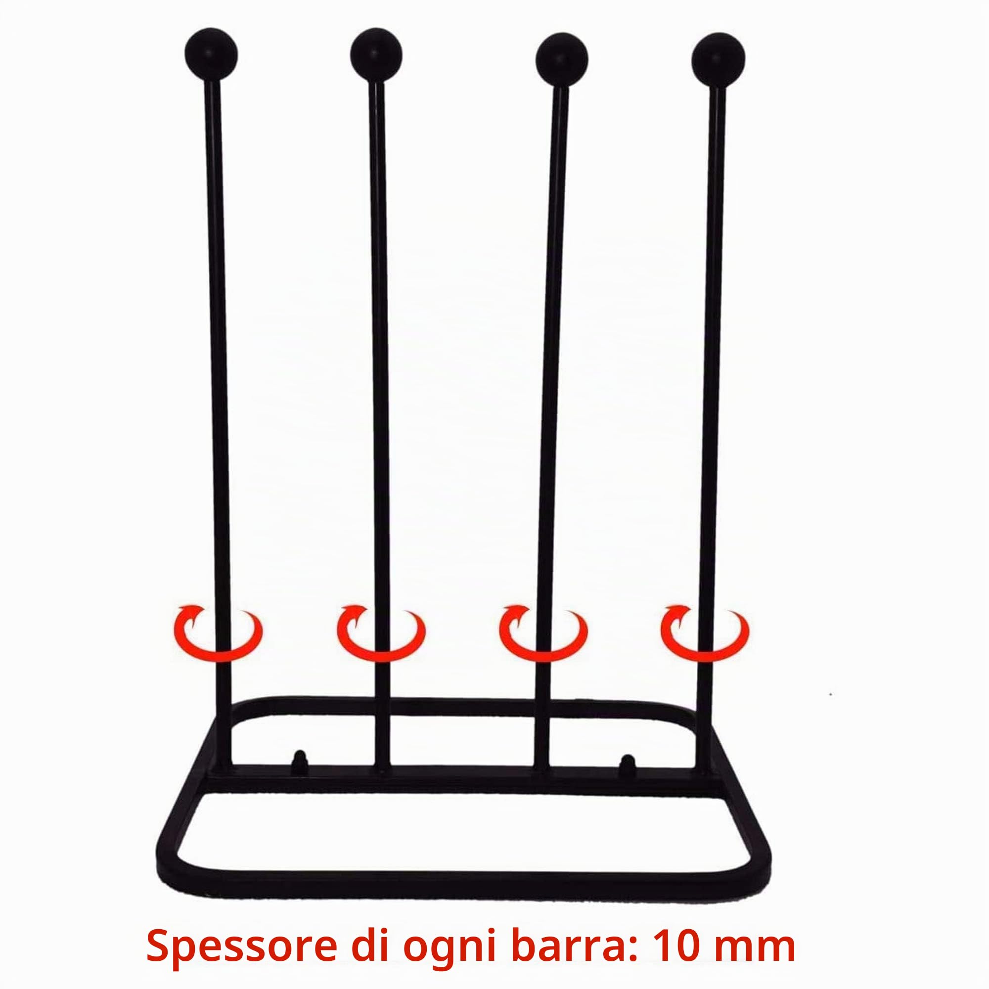 ARSUK Robusta Ghisa per Esterni Scaffali Portascarpe e Raschietto per Scarpe, Scarpiera, Scatole per Portapacchi Welly, Supporto per Stivali Alti e Piccolo Wellington
