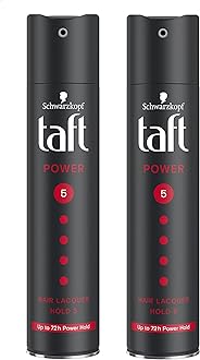 Power Hair Lacquer Mega Strong 5 Spray (250ml) With White Beard Thata Combo Pack