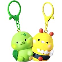 YOU WIZV Cute Keychain Kawaii Anime Keychains for Kids Backpack Charms Key Chain Accessory Friend Gift for Women Girl