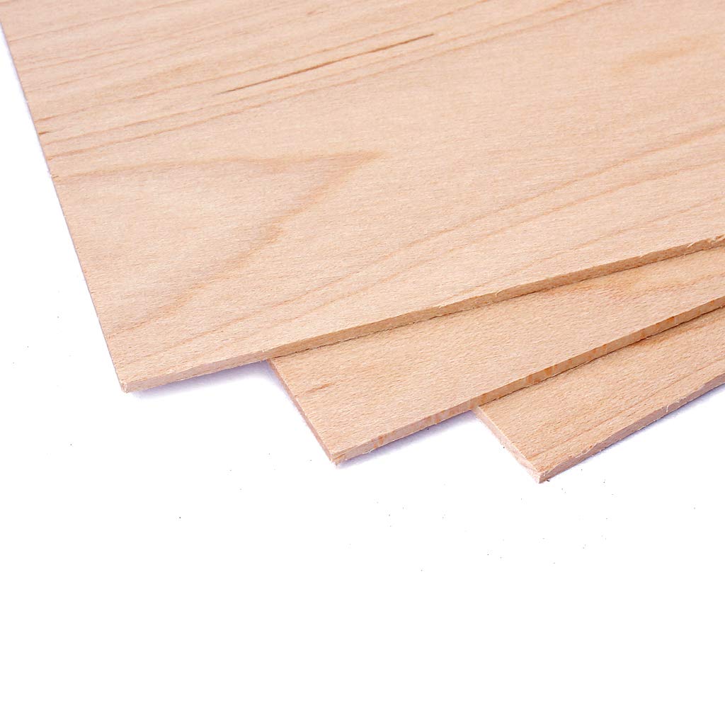 Alnicov, Impiallacciatura di ricambio per chitarra, 3 pezzi, in legno di acero
