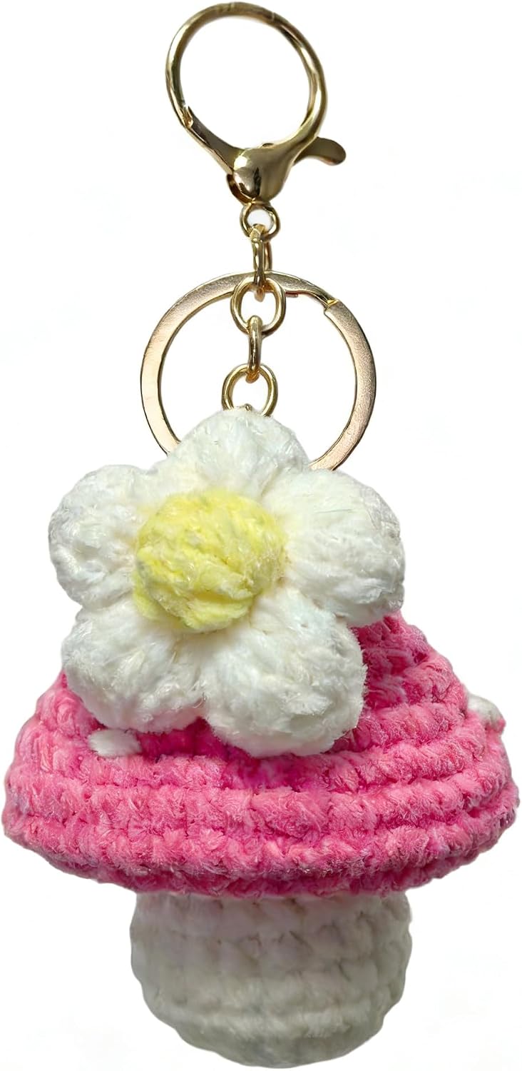 Luminous Crochet Keychain, Glow In The Dark Keychain, Cute Keychains for Girls Women Gift Bag Purse Charm