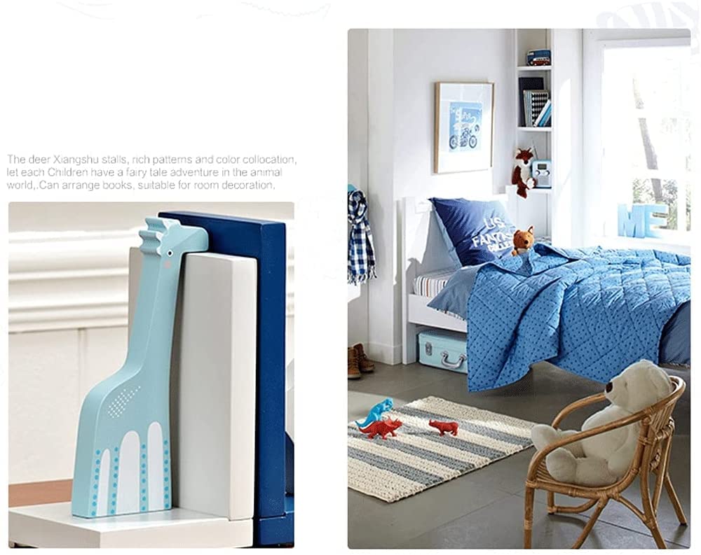 Habiba Reggilibri Fermalibri con Animali, Decorazioni per la casa, fermalibri da Tavolo creativi, Adatto per scaffali, Ufficio Antiscivolo Organizzare