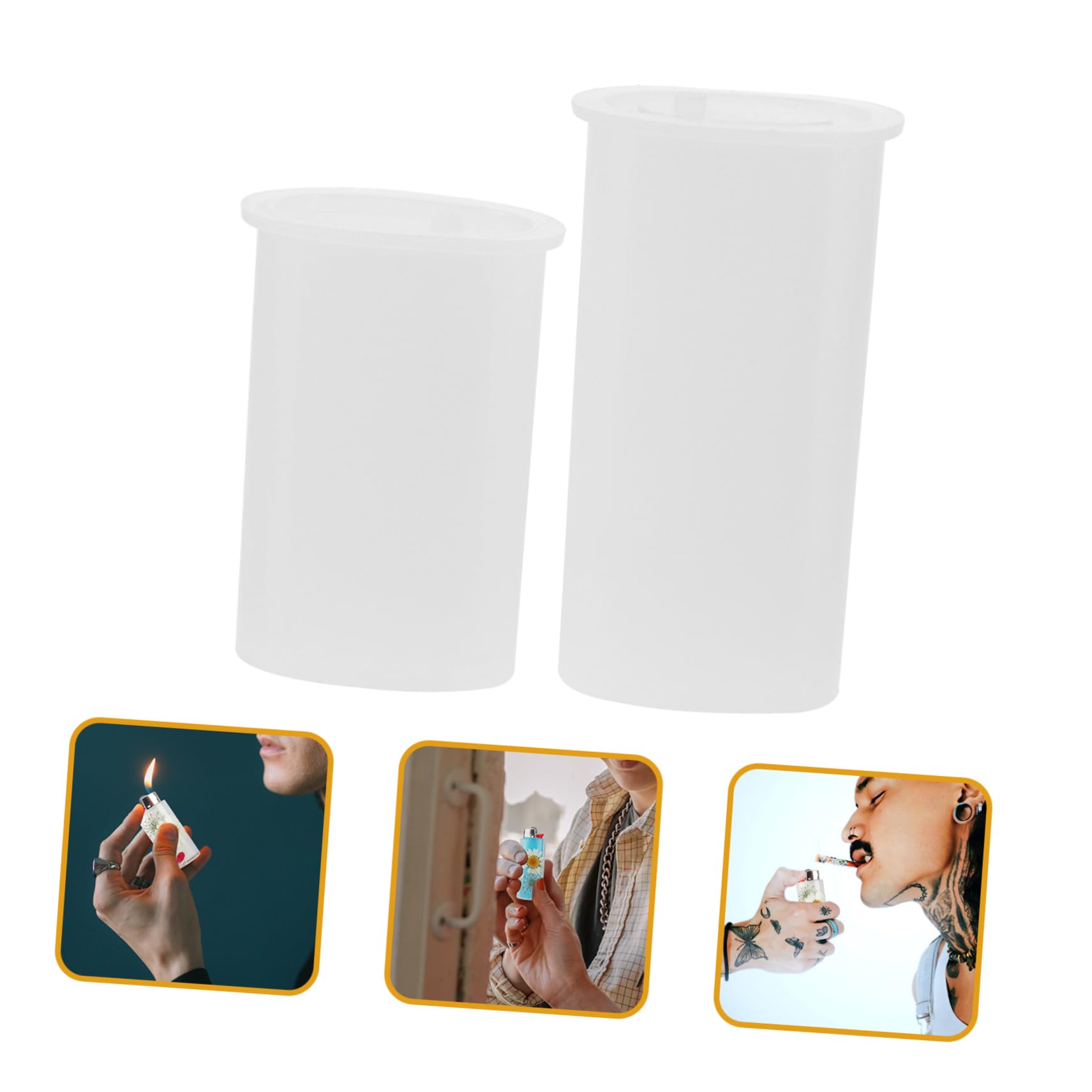 Tofficu 5 Juegos Molde Más Ligero Diy Molde De De Molde Reutilizable Silicona Antiadherente Silicona Para Manualidades Gel De Sílice 2 Piezas * 5