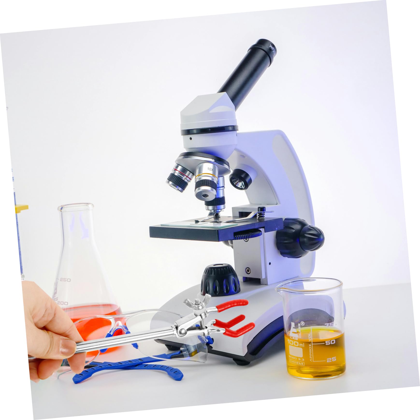 Mobestech 3pezzi Clip Per Provette Rebbi Zinco Per Laboratorio Per Flask e Tubo Condensazione Strumento Essenziale Per Esperimenti Scientifici