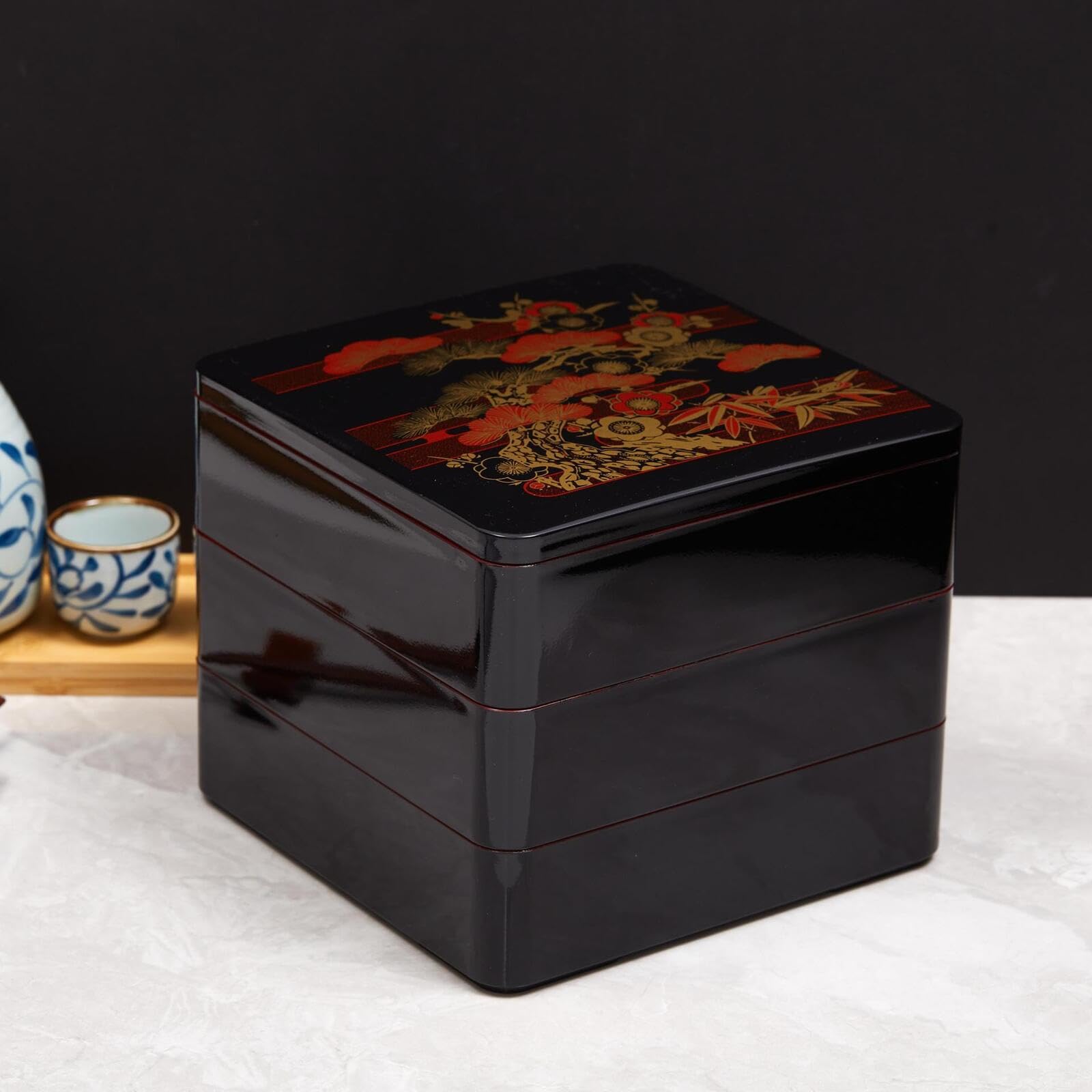 Amazon｜[Koutimule]重箱 三段 19.5cm おせち おせち料理 松竹梅