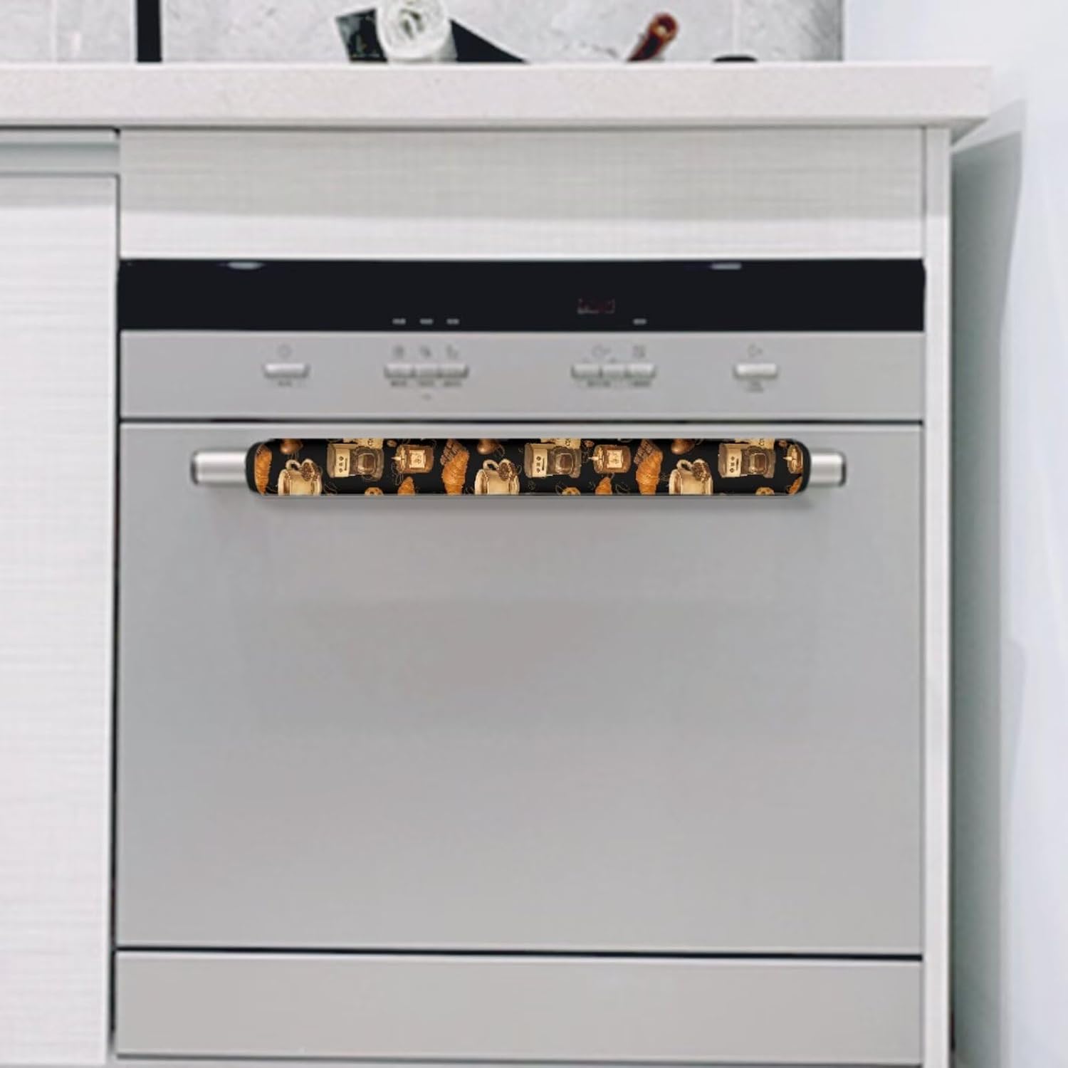 Coldinair Cafe Chocolate Refrigerator Door Handle Covers Set of 8,Keep Your Kitchen Appliance Clean from Fingertips,Drips,Food Stains for Fridge Oven Dishwashers