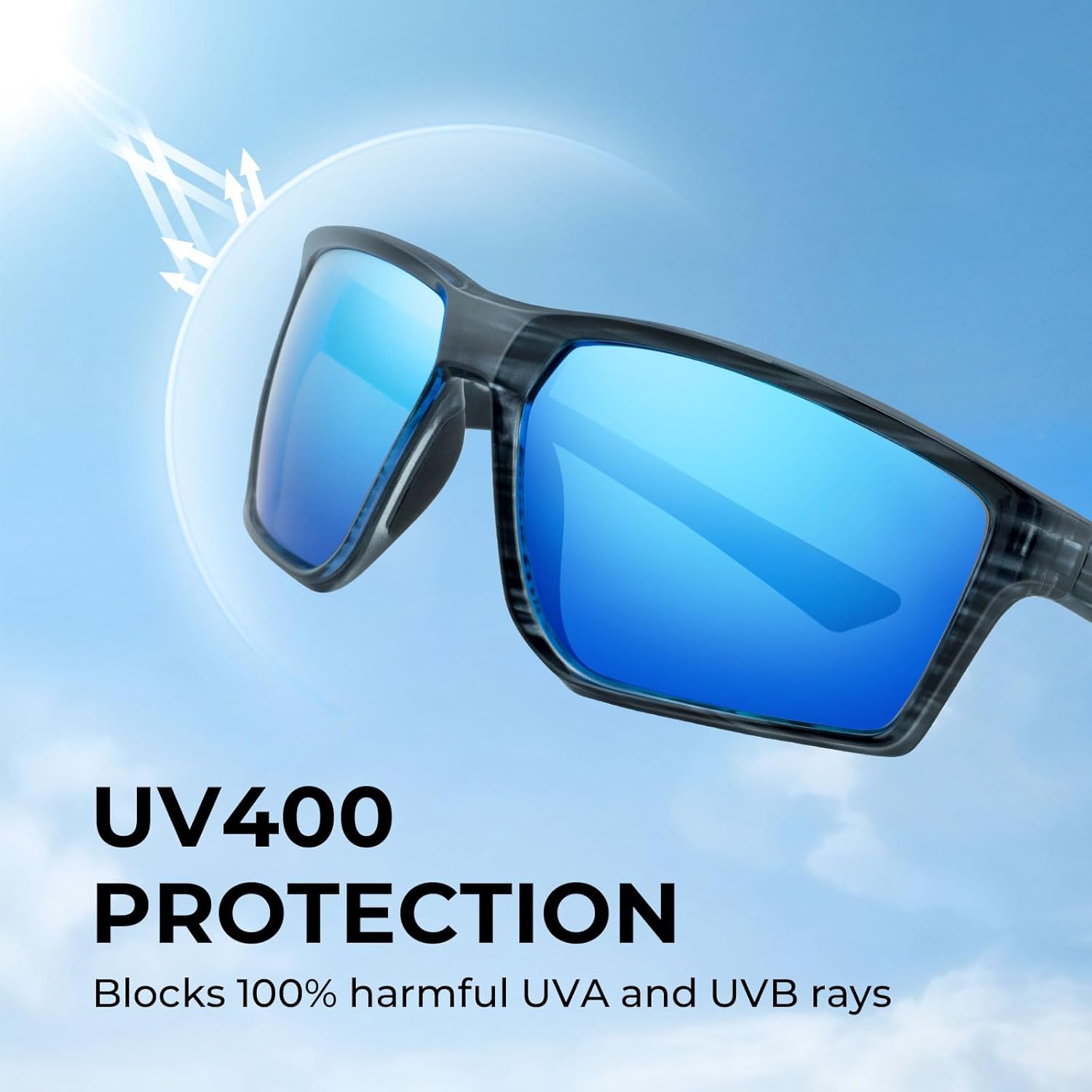 KastKing Osage Polarized Sport Sunglasses for Men and Women, Ideal for Driving Fishing Cycling Running, UV Protection - Image 4