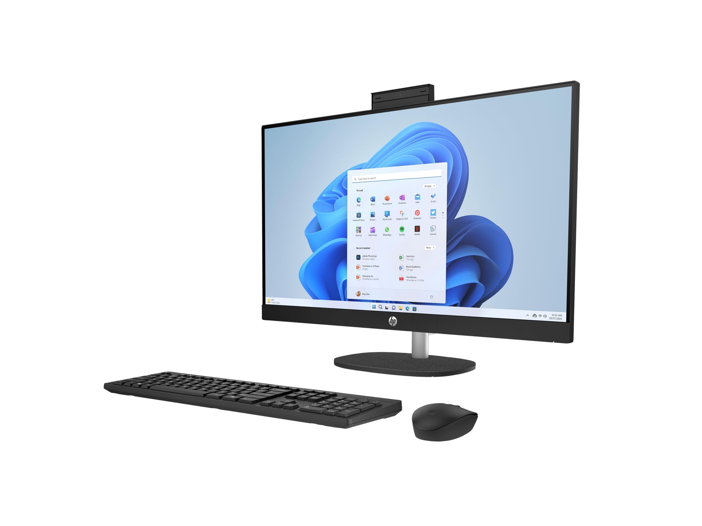HP 27-cr0471ng - All-in-One (Komplettl?sung) - Ryzen 7 7730U - RAM 16 GB - SSD 512 GB - NVMe - Radeon Graphics - 1GbE, Wi-Fi 6, Bluetooth - WLAN: 802.11a/b/g/n/ac/ax, Bluetooth 5.4 - Win 11 Home - Mo