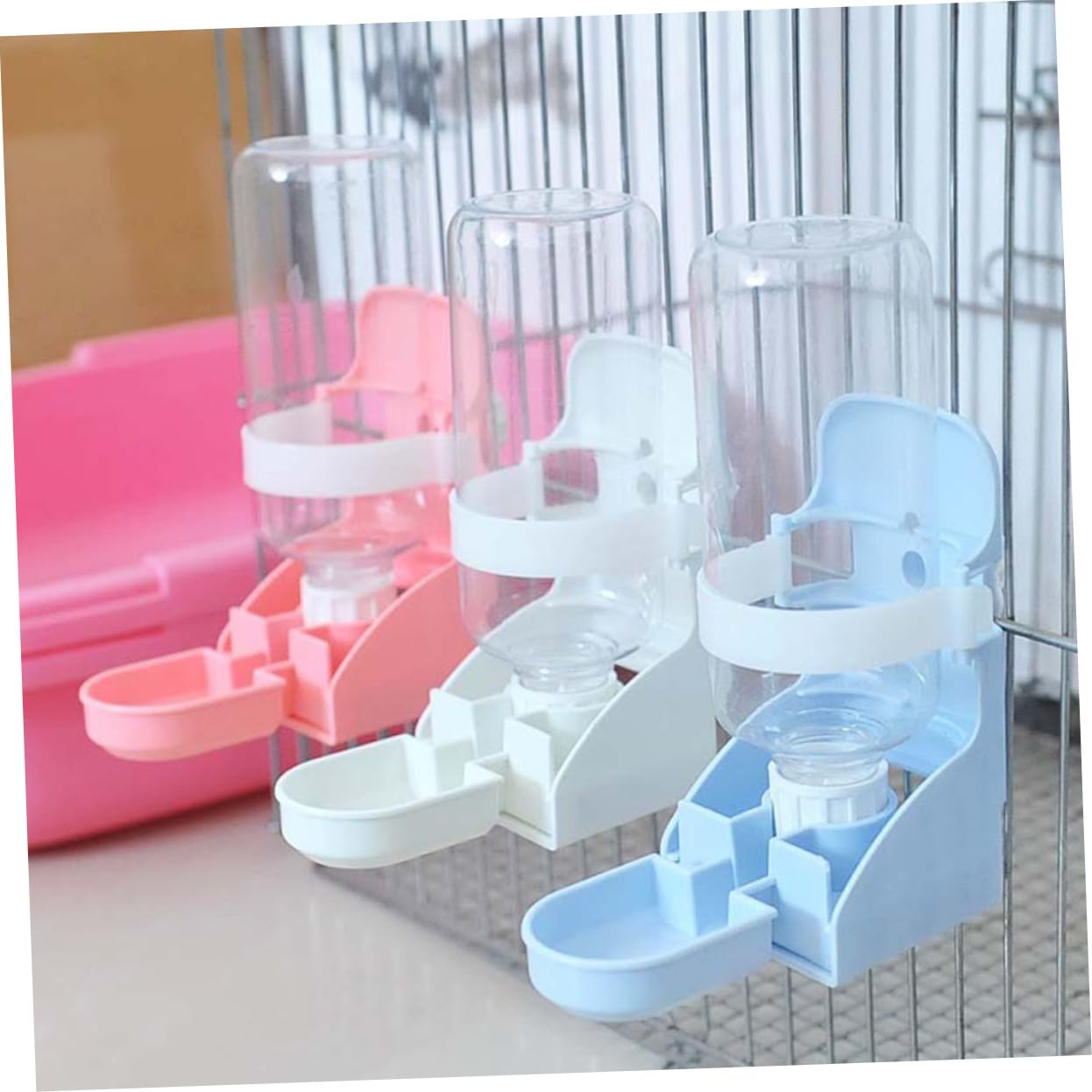 FRCOLOR 2stücke Pet Automatic Water Feeder Für Katzen Hunde Und Tauben Blauer Trinker Für Haustiere Auslaufsicheres Design Praktischer Wasserspender Für Zuhause Und Tierhandlungen