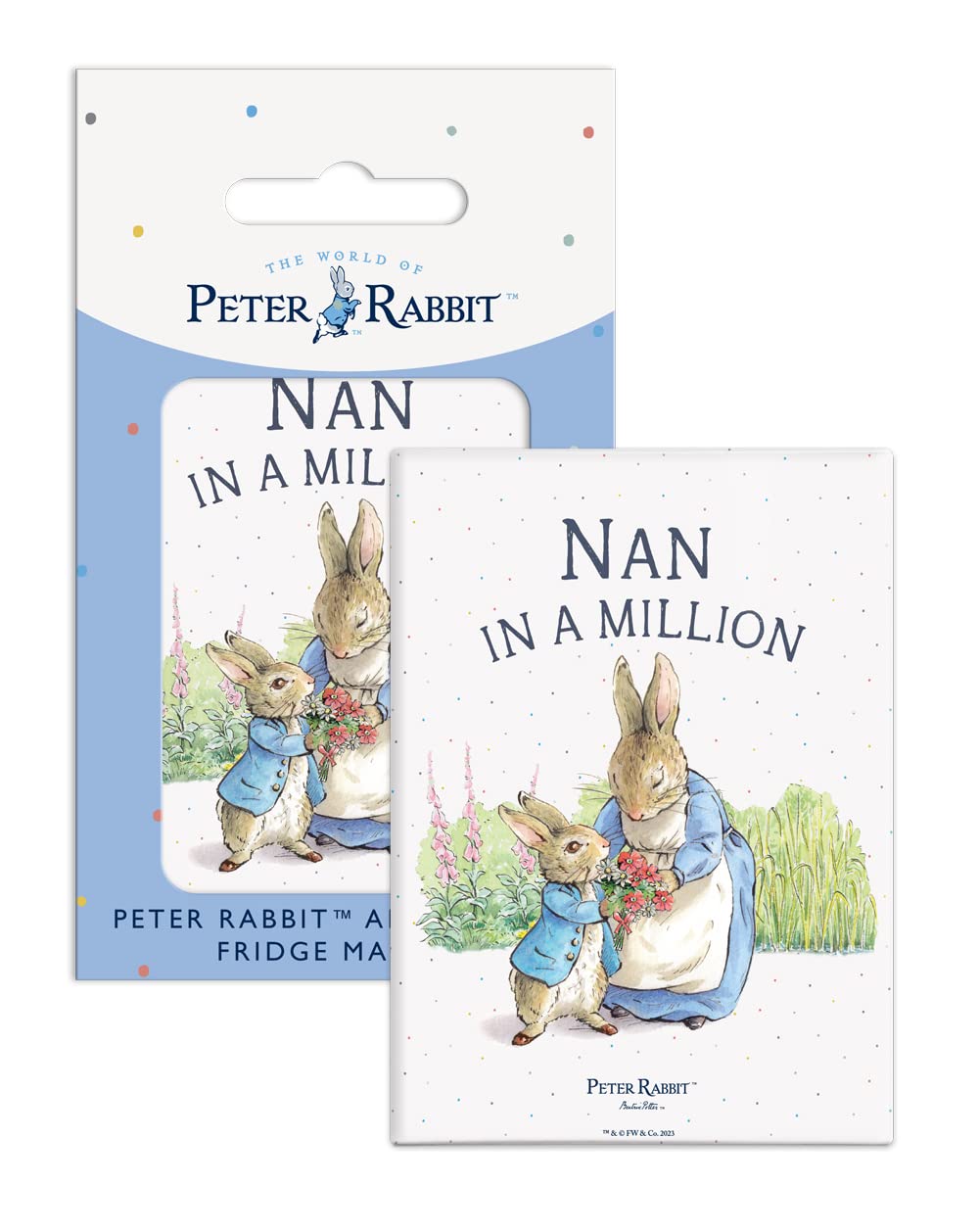 Fridge Magnet (65 x 90 mm) - Beatrix Potter - Peter Rabbit - NAN in a MILLION