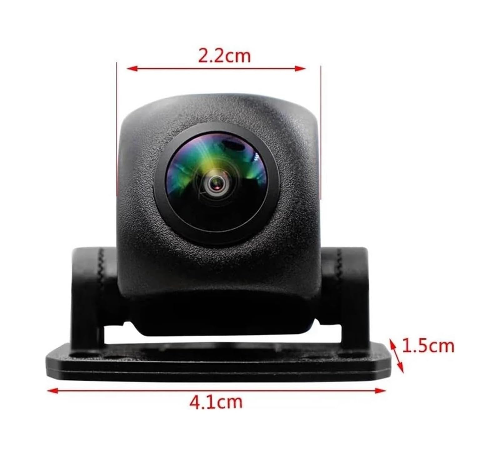 Copia Seguridad Cámara Kit De Cámara Marcha Atrás Con Seguimiento Trayectoria Dinámica Para Coche Línea Aparcamiento HD 1080P Y Lente Ojo Pez(180 AHD 1080P)