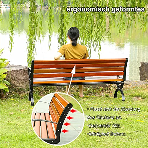 Banc de jardin résistant aux intempéries en bois noble durable