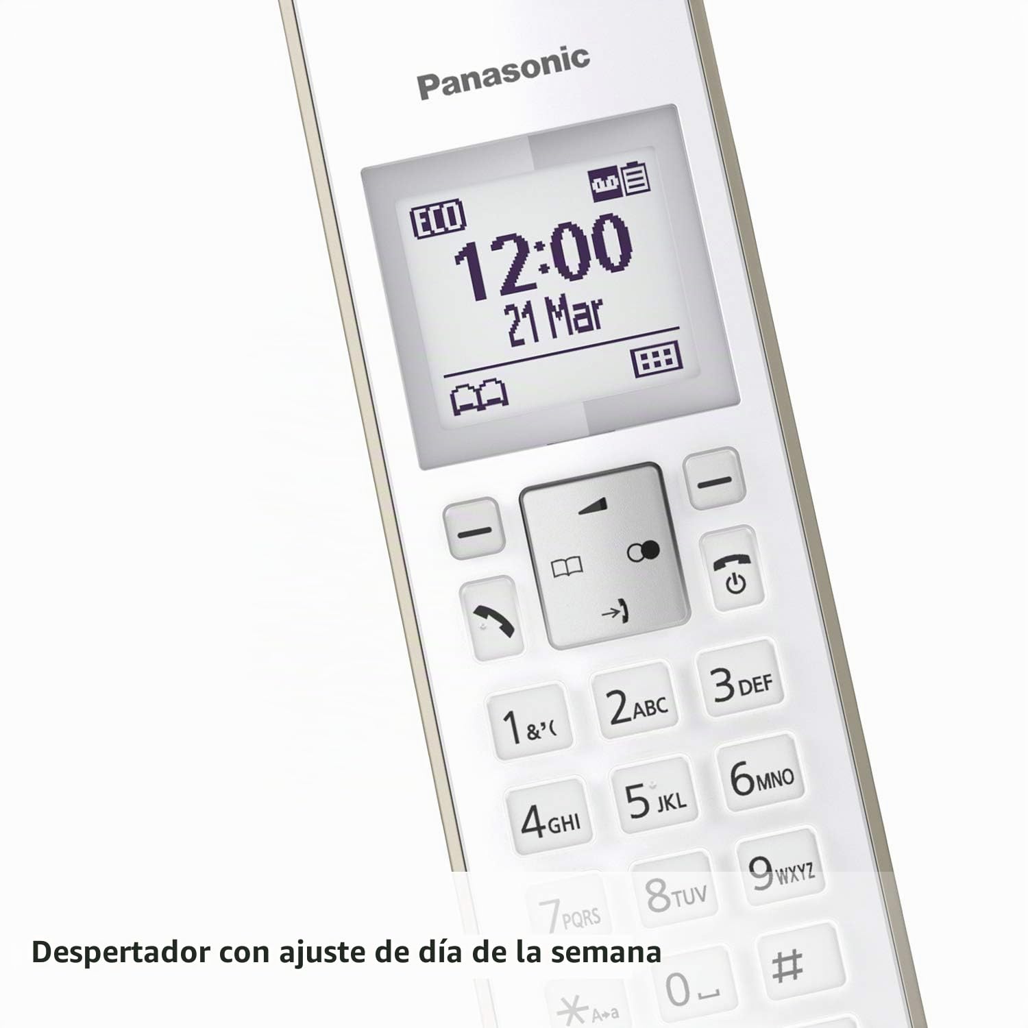 Teléfonos con Cable Marca PANASONIC Modelo KX-TGK220GN Champagne