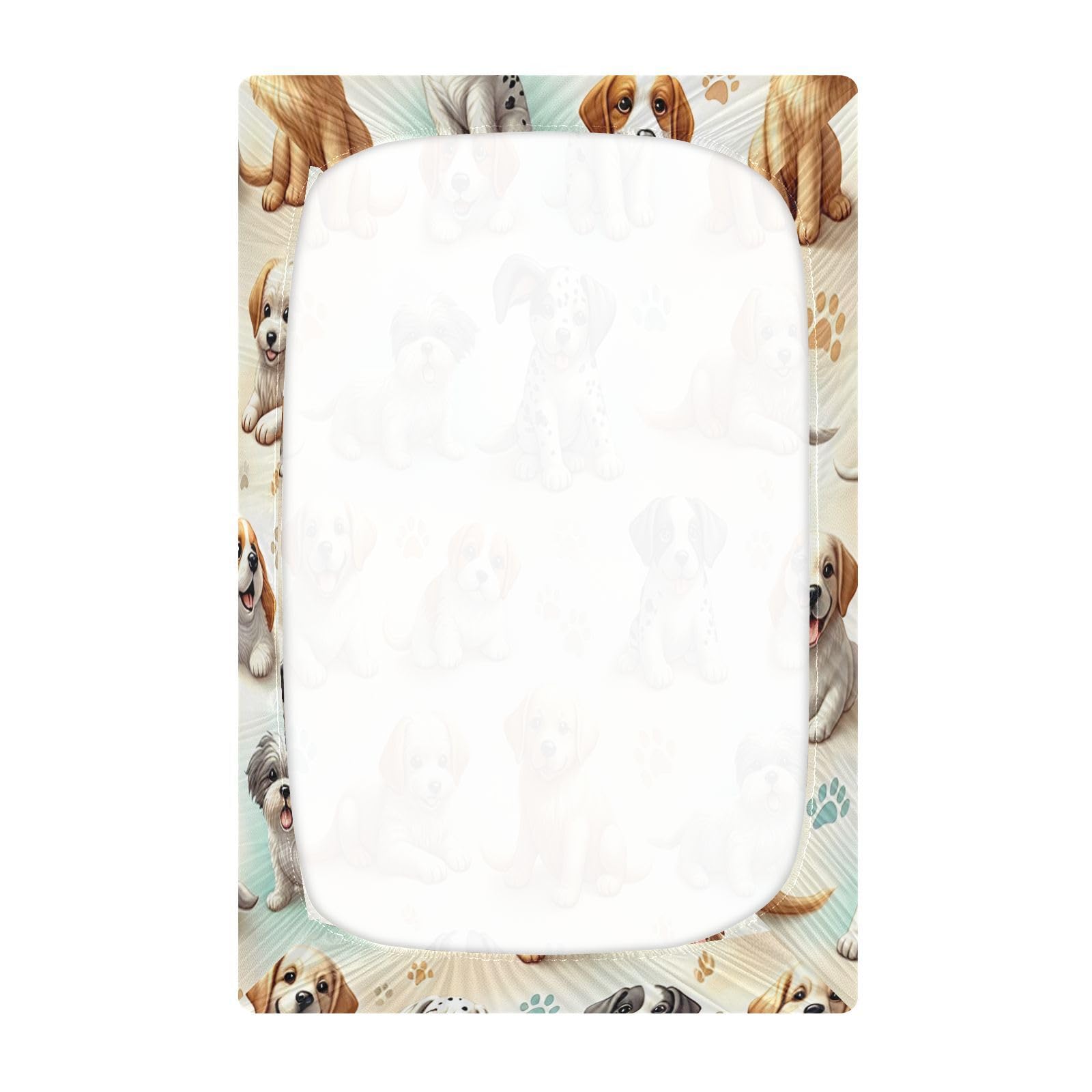 Curated visual reference: Fresh Look at Crib Mattress Sheet Fitted Crib Sheet With Dog Paw Print