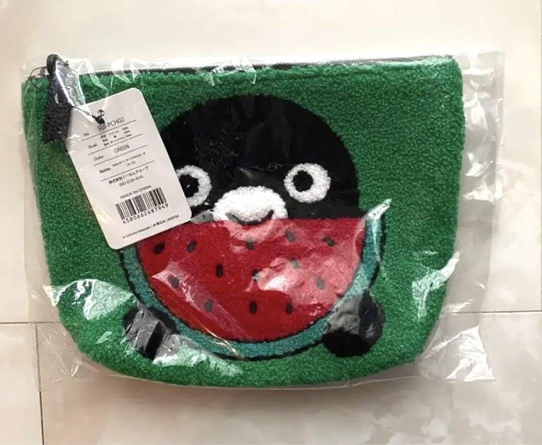 サガラ刺繍ポーチ　ポーチ　JR 　スイカ　限定　ペンギン　小鳥 おでかけにぴったりなSuicaのペンギングッズを2商品発売します