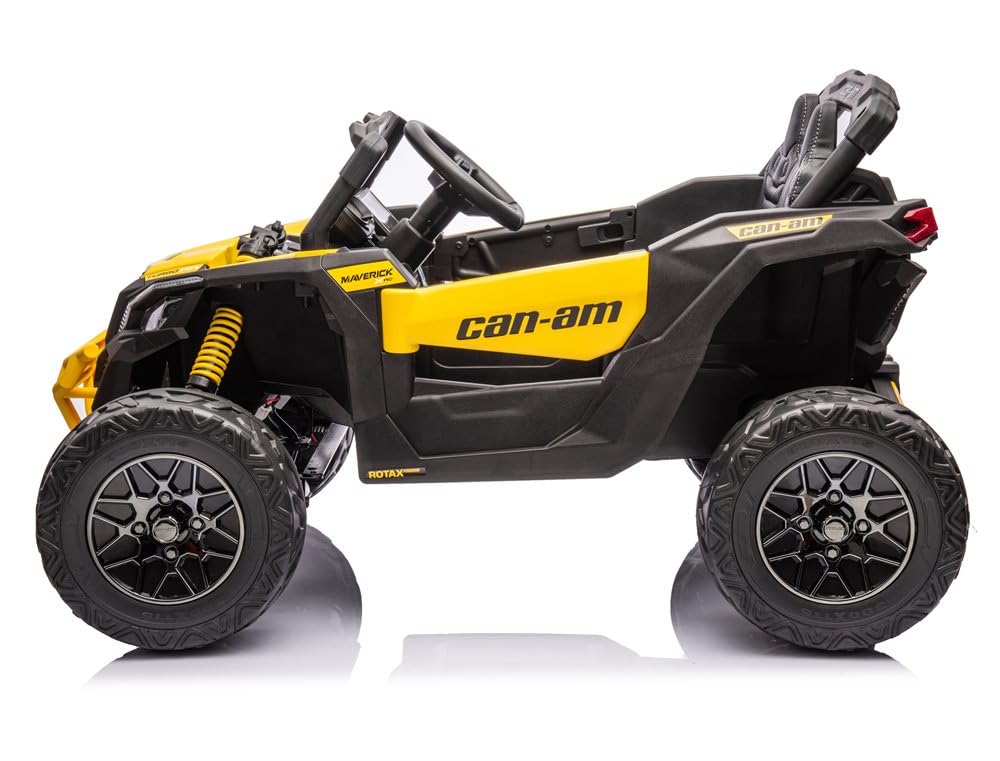INDALCHESS Buggy Can-Am 24V, 1 Plaza, 4 Motores DE 200W, Amarillo, RC, niños de 1 a 5 años