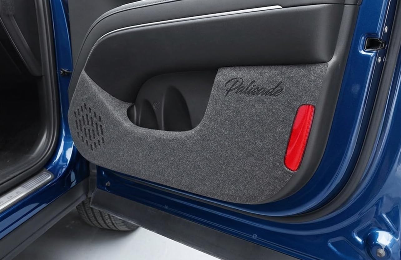 Door Kick Protector for Hyundai Palisade 2026 – Felt Anti Kick Pads, Interior Door Panel Scratch Guard, Palisade Accessories, 4PCS
