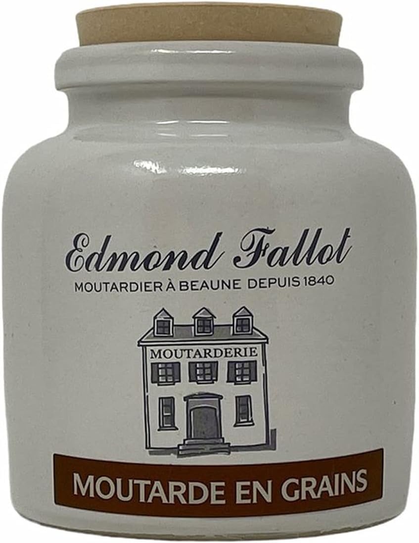 Edmond Fallot | Grains de moutarde de Dijon - Pot en grès de 250 g