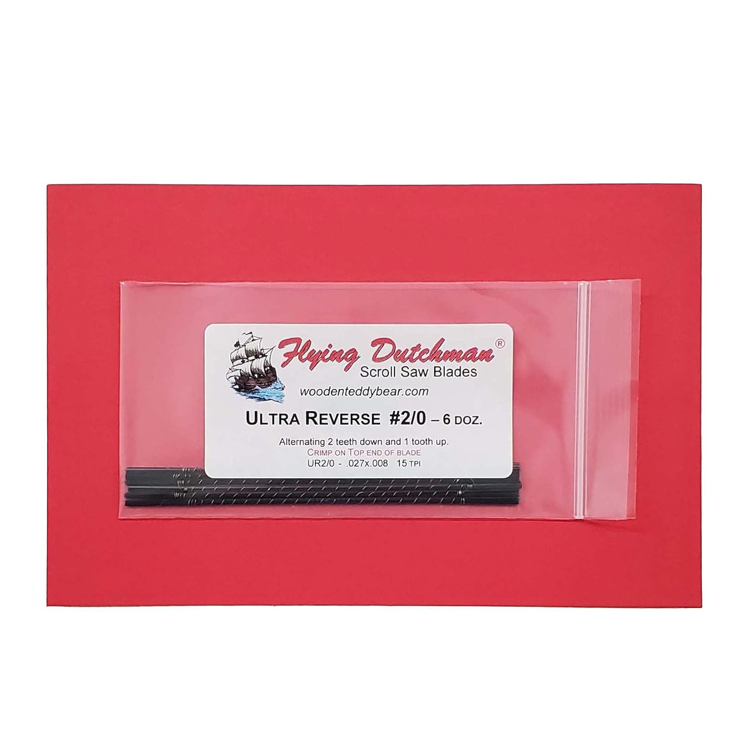 Flying Dutchman Ultra Reverse #2/0 Six Dozen Pinless Scroll Saw Blades Pack