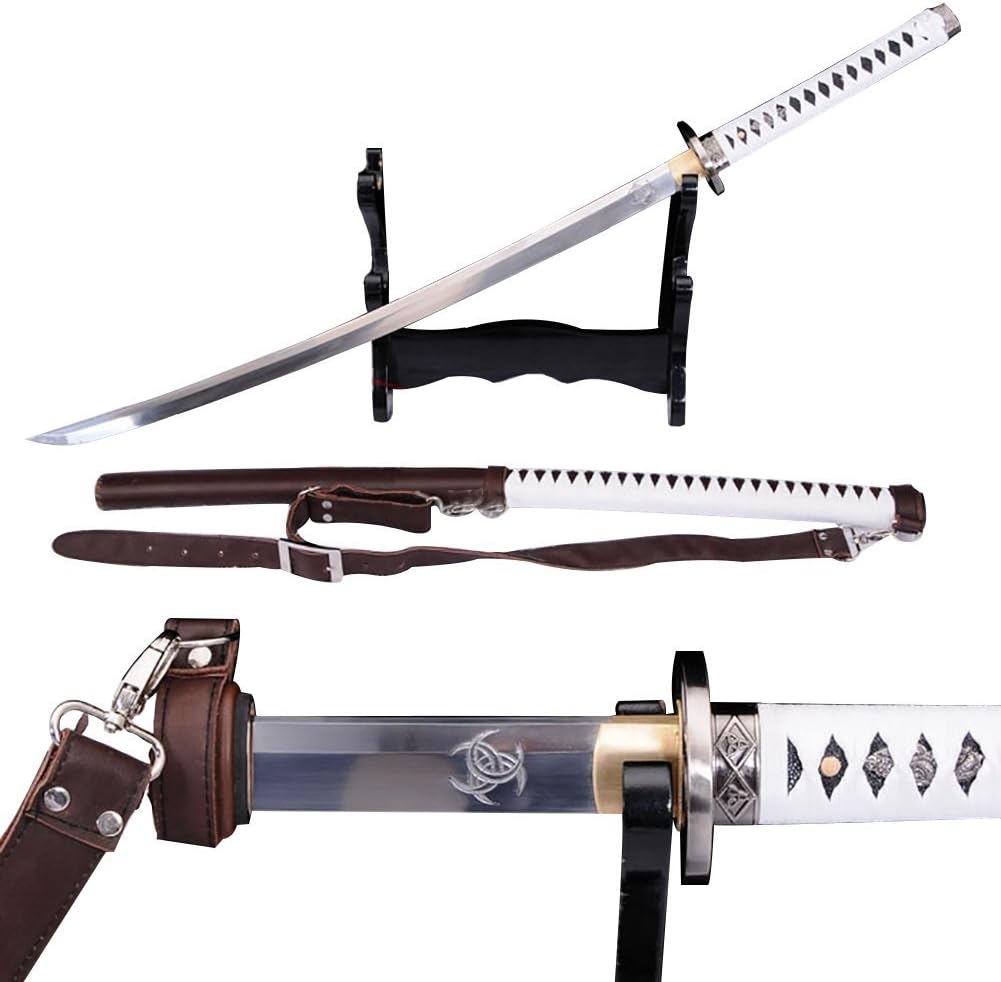 Lyuesword Japanese Handmade Walking Dead Sword-Michonne's Katana Zombie Killer Full Tang Battle Ready
