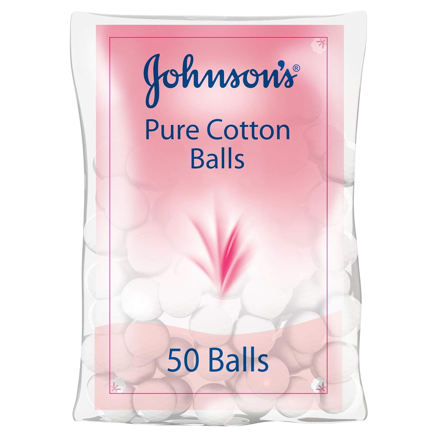Johnson's Baby Pure Cotton Balls, 50 balls