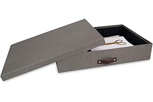 Bigso Box of Sweden Sverker Low Profile Storage Containers for Loose Papers and Documents