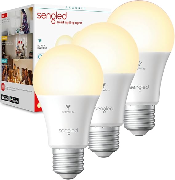 Sengled Smart Bulb Alexa Compatible, WiFi Smart Light Bulbs, Google