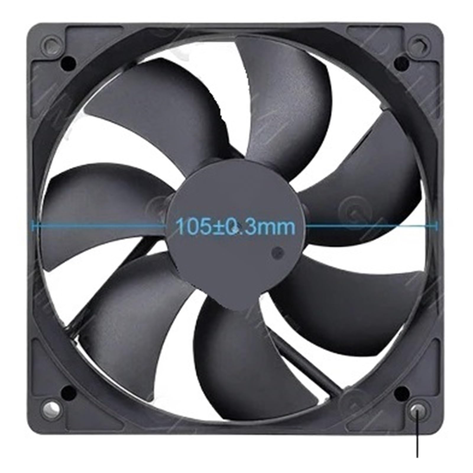 JJKKOZVQF 120MM Fan 24V 12V 5V Cooler 120MM*25MM Computer PC Case Cooling Fan 12CM USB Fan(2Pcs fans,5V Hydraulic 1500RPM)