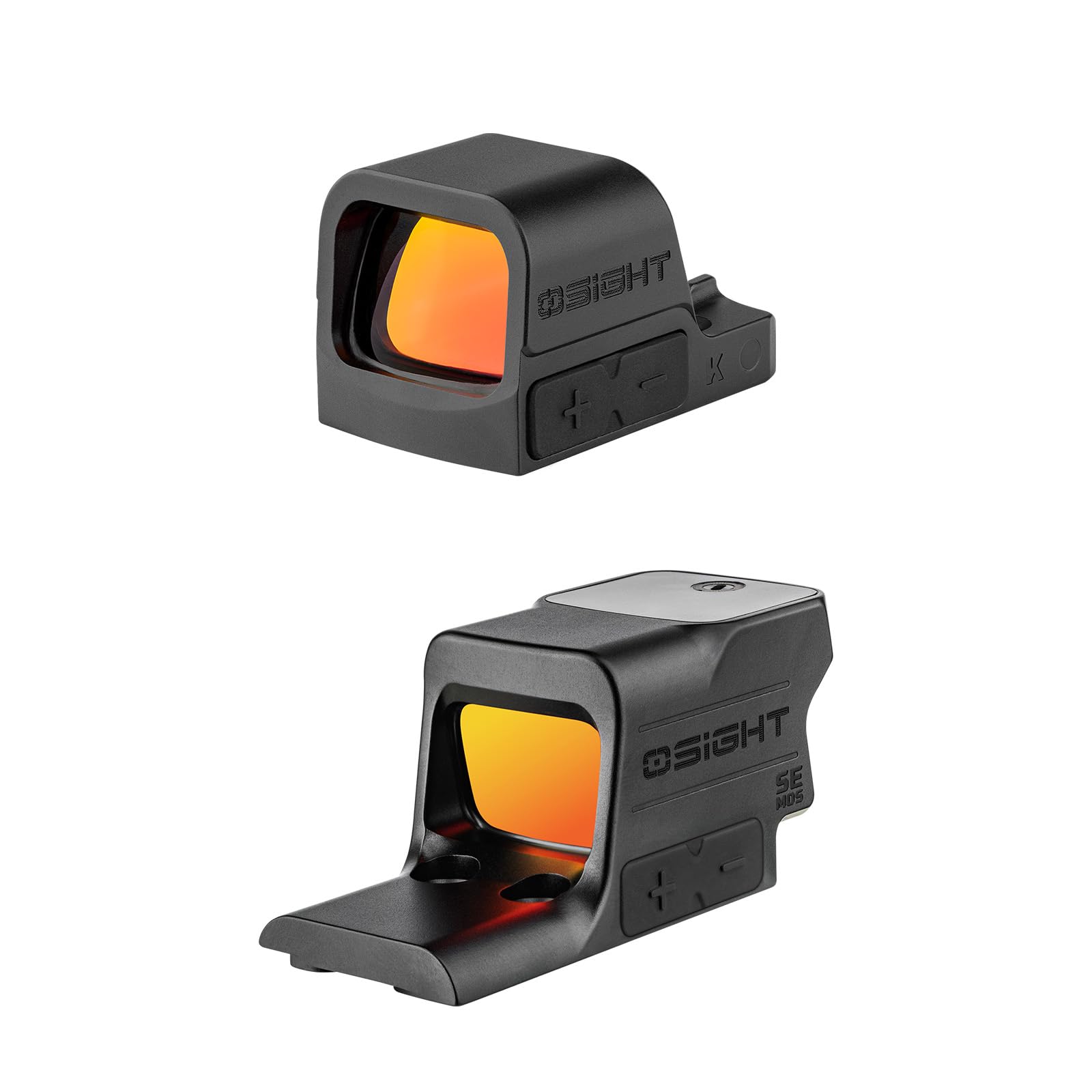 OSIGHT K 6 MOA Open Reflex Sight with RMSc/K Footprint Bundled with OSIGHT SE MOS Red Dot Sight for MOS Silde Mount