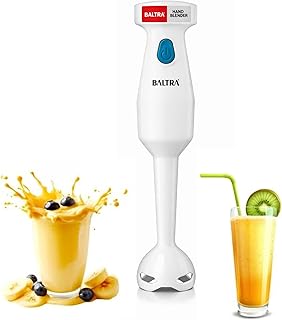 Baltra Hand Blender | Powerful 250W Motor with Rust Free | Easy single trigger operation | Specially designed blades | Ergonomically designed | Kitchen Using Electric Blender - 2 Year warranty